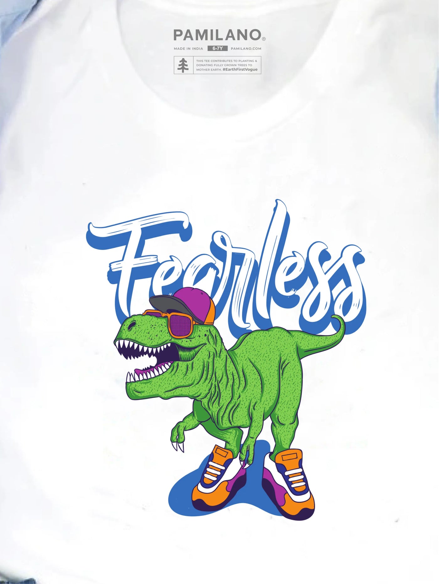 Dino Fearless - Kids Unisex Printed Tee