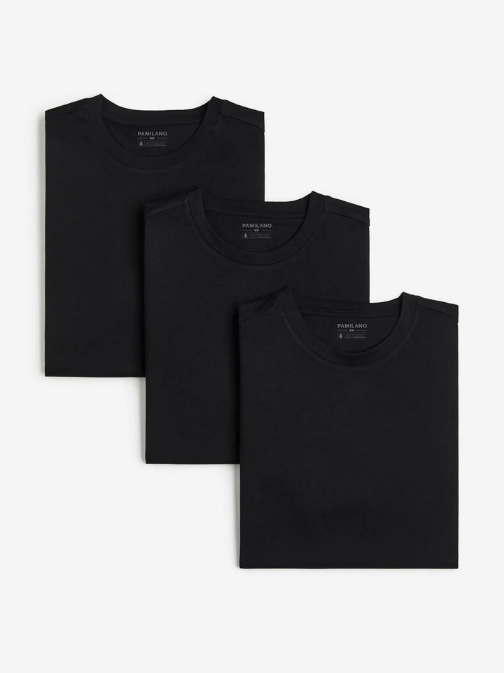 3 pack Regular Fit Round neck T-shirts