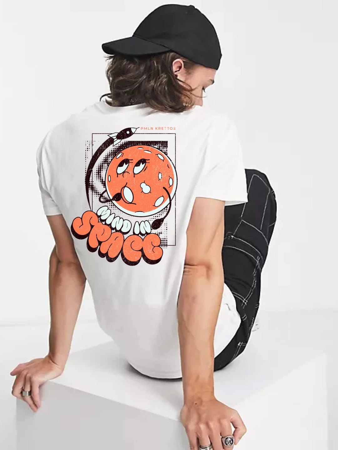 Mind In Space Typographic Cartoon Streetwear - Unisex T-Shirt