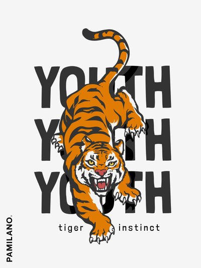 Youth Tiger Instinct Slogan - Unisex T-Shirt