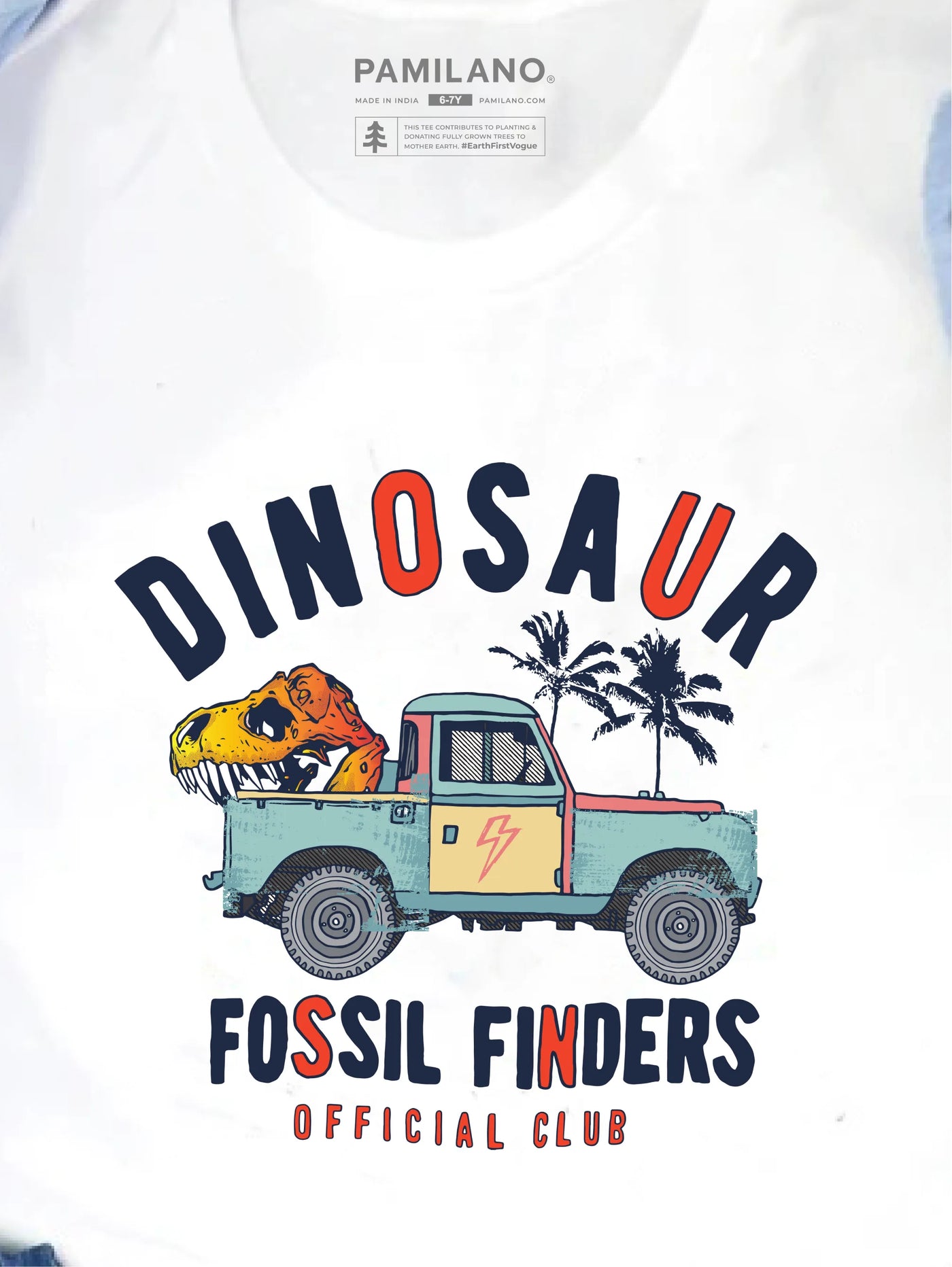 Dino Fossil Finders - Kids Unisex Printed Tee