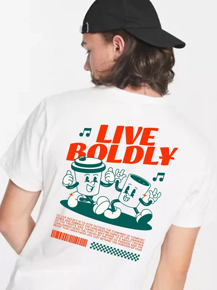 Live Boldly Cute Coffee - Unisex T-Shirt