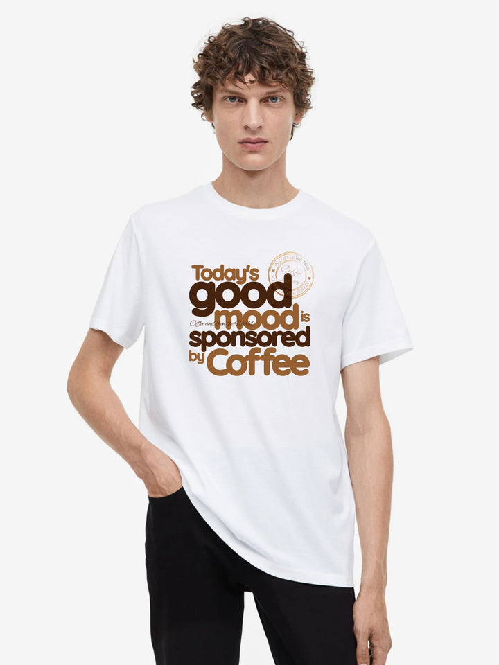 Good Mood With Coffee - Minimalist Typography