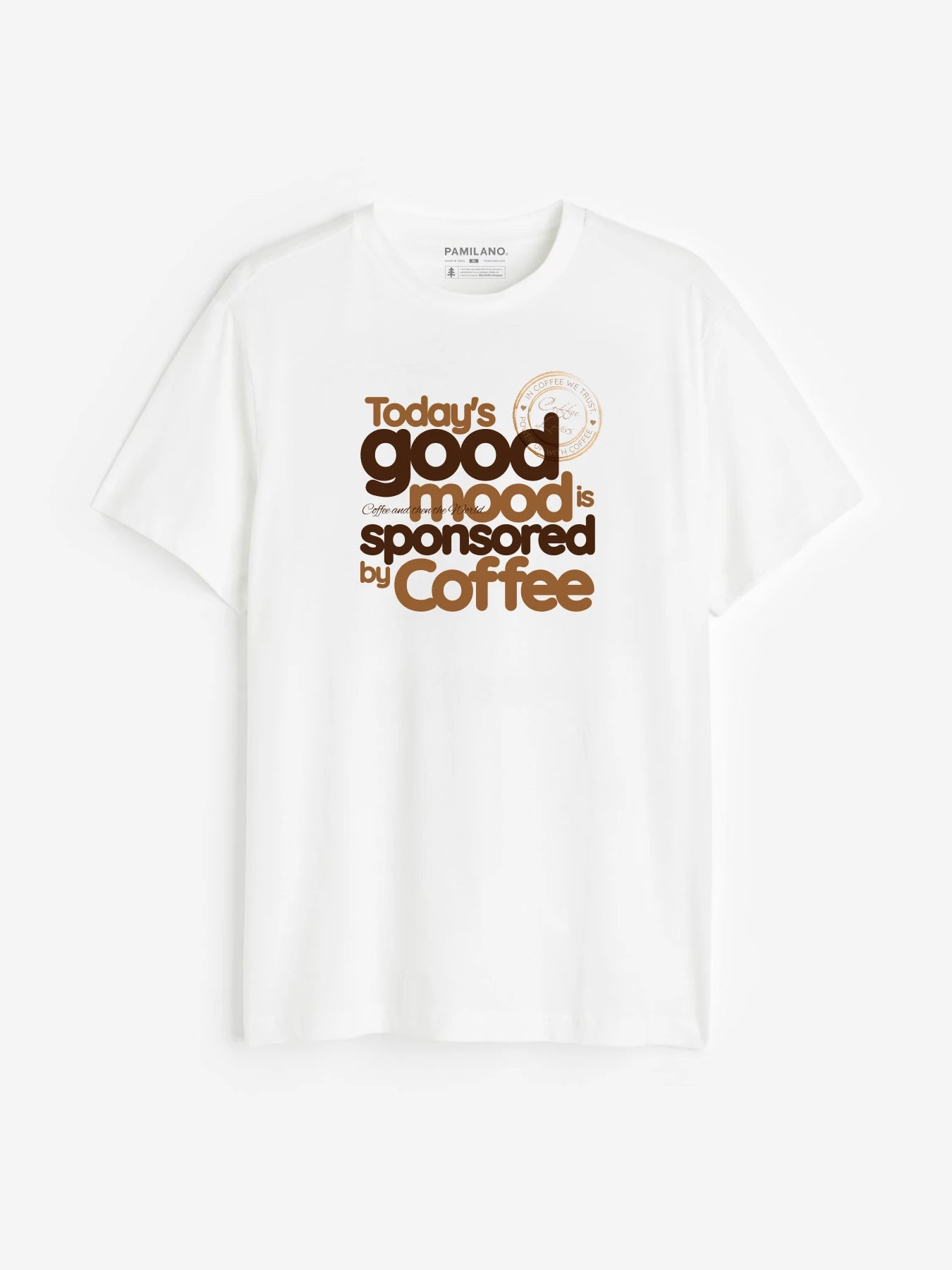 Good Mood With Coffee - Minimalist Typography