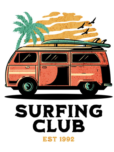 Surfing Club EST 1992- Unisex T-Shirt