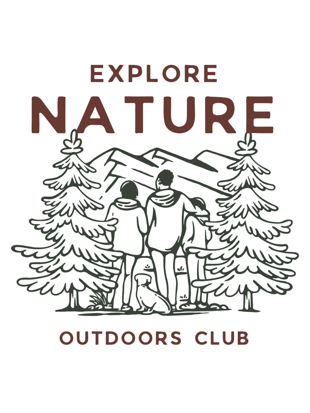 Explore Nature Outdoors Club - Unisex T-Shirt