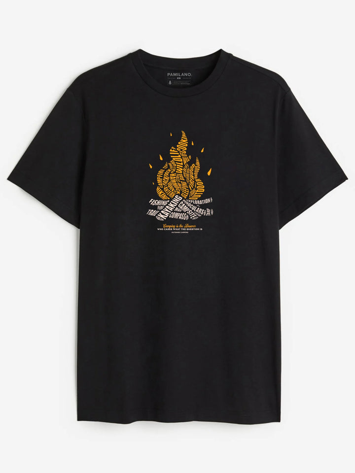 Typographic Campfire - Unisex T-Shirt