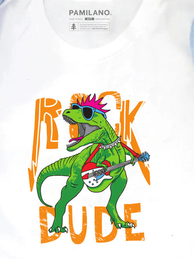Dino Rock - Kids Unisex Printed Tee