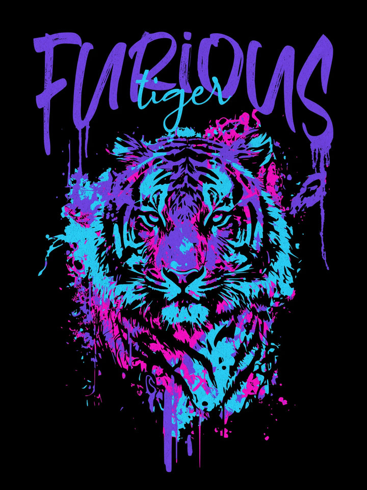 Furious Tiger - Oversized t-shirt