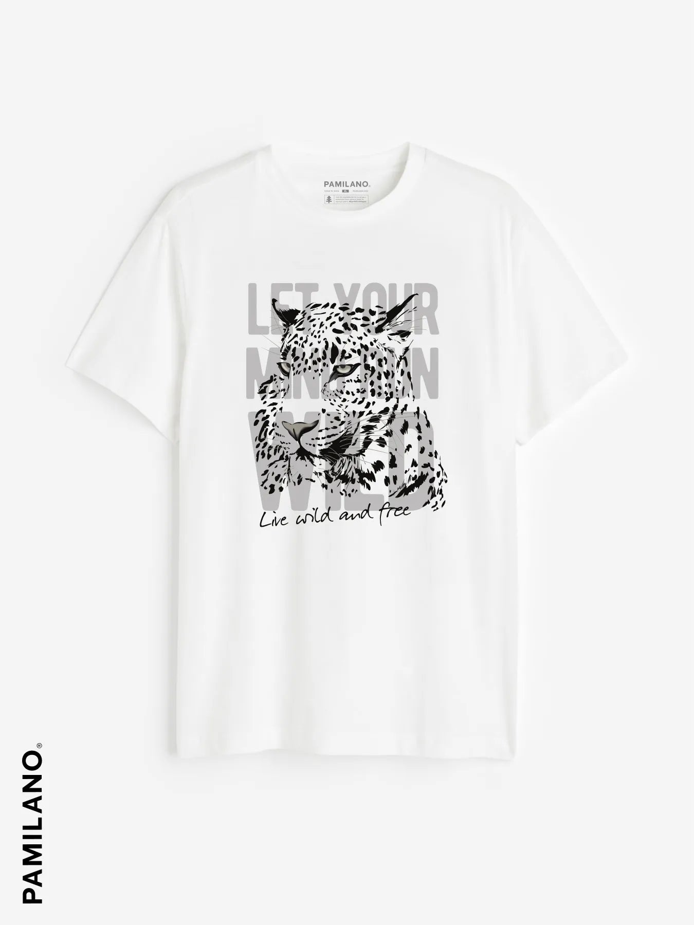Live Wild And Free Printed T-shirt