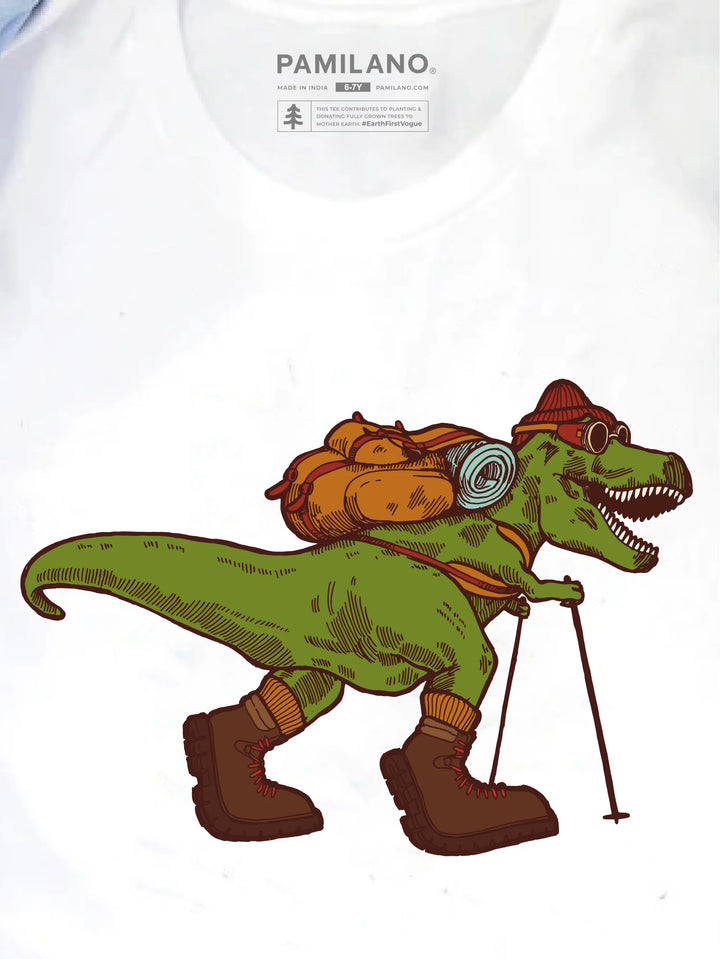 Dino Tracking - Kids Unisex Printed Tee