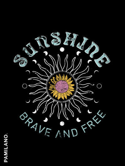 Sunshine Brave And Free Printed t-shirt
