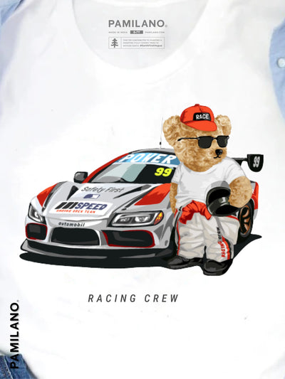 Racing Crew - Kids Unisex Printed Tee