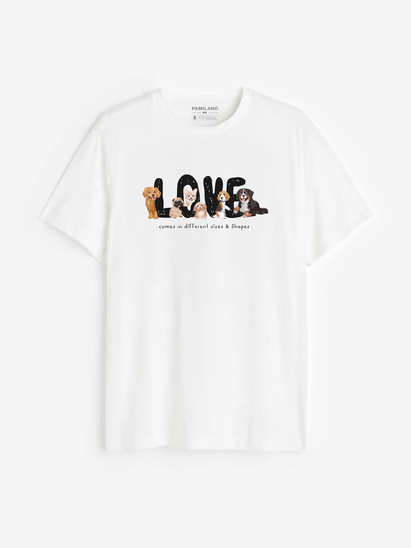 love slogan with dog breeds - Unisex T-Shirt