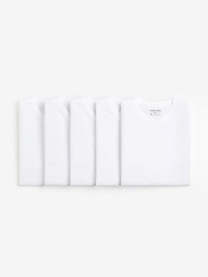 5 pack Regular Fit Round neck T-shirts