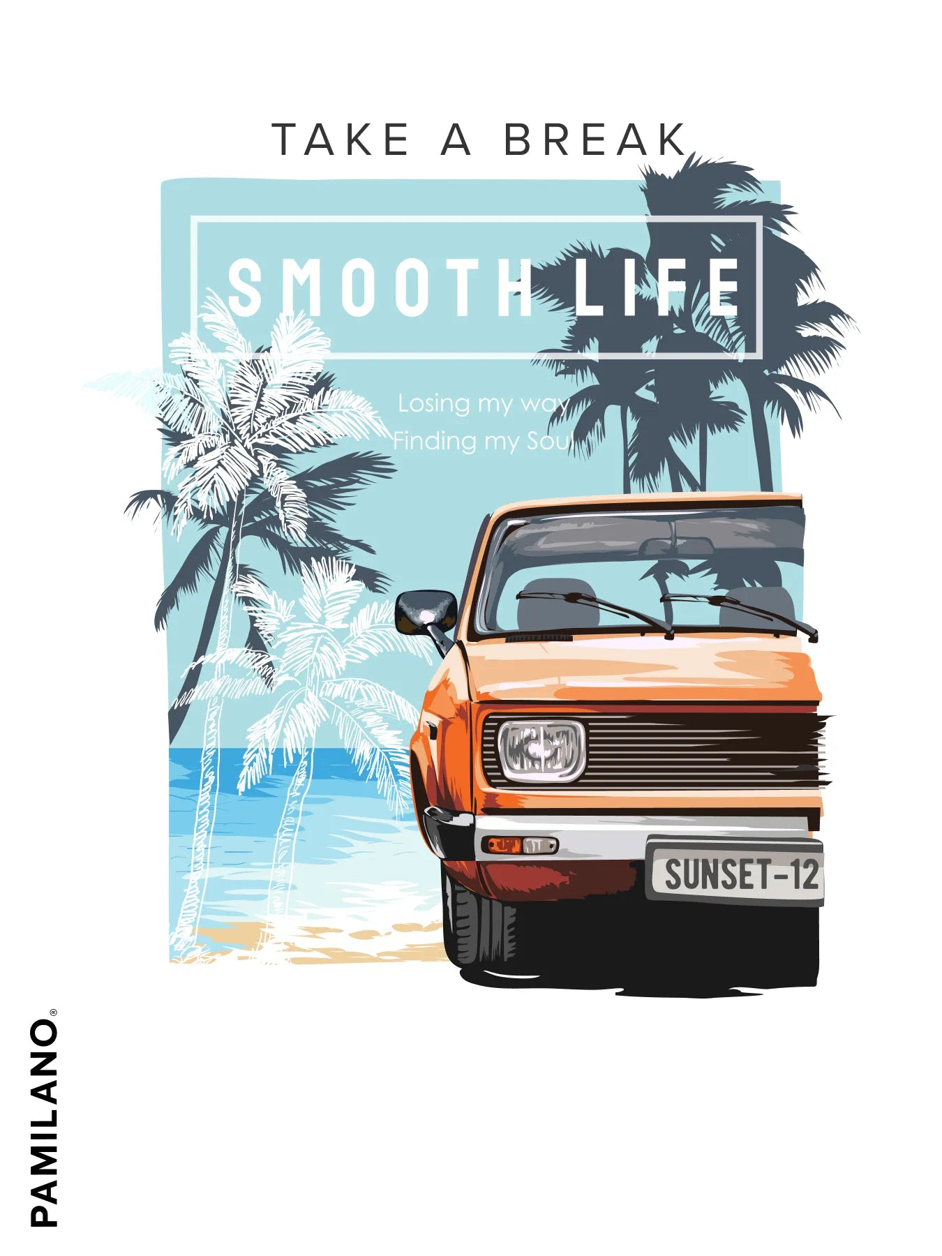 Smooth Life Take A Break Printed T-shirt