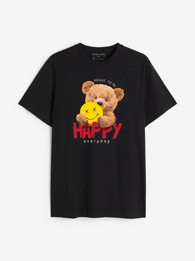 Happy Everyday Slogan - T-Shirt