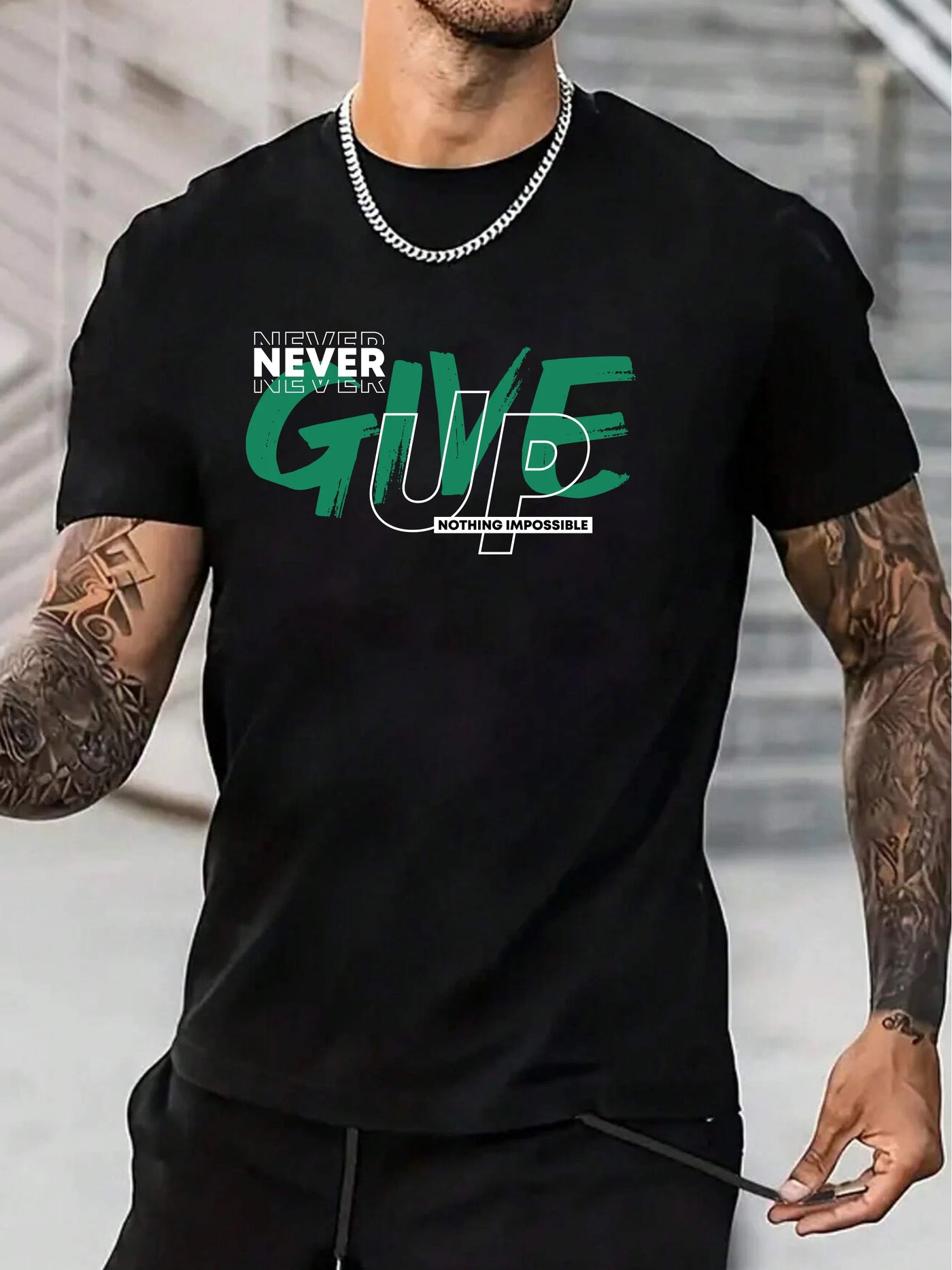 Never Give Up - Unisex T-Shirt