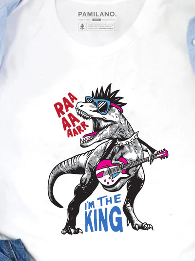 Dino The King - Kids Unisex Printed Tee