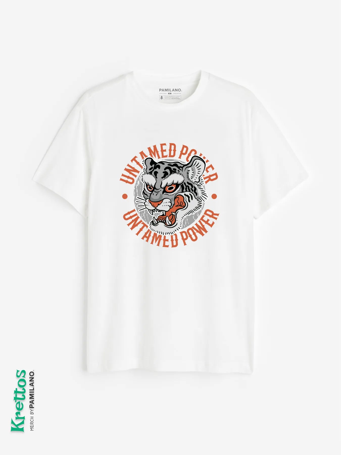 A Tiger's Head and Quote "Untamed Power"