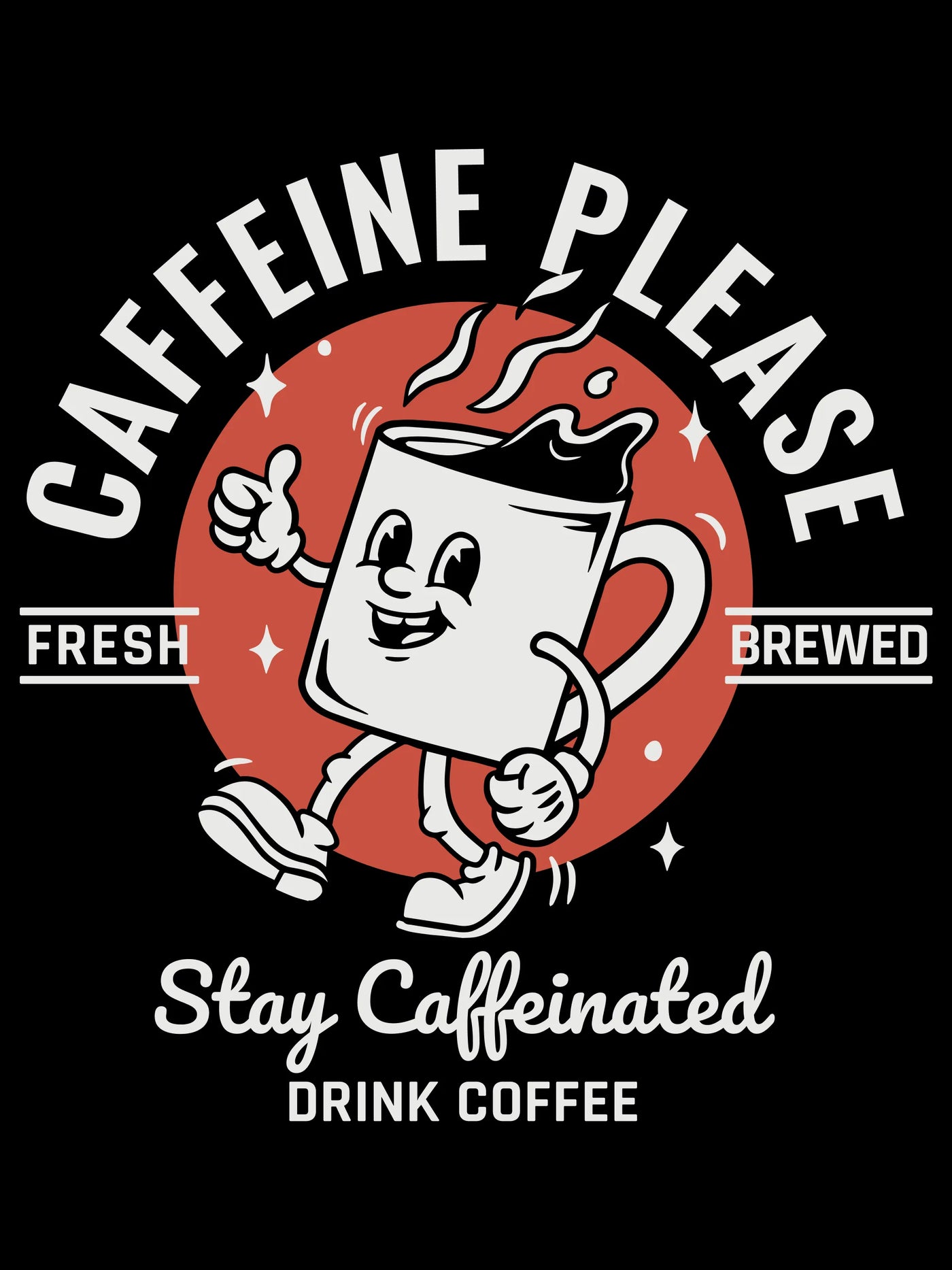 Coffee slogan - Caffein Please - Unisex T-Shirt