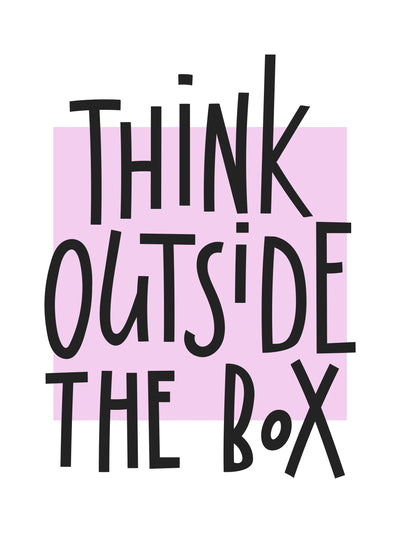 Think Outside The Box slogan - Unisex T-Shirt