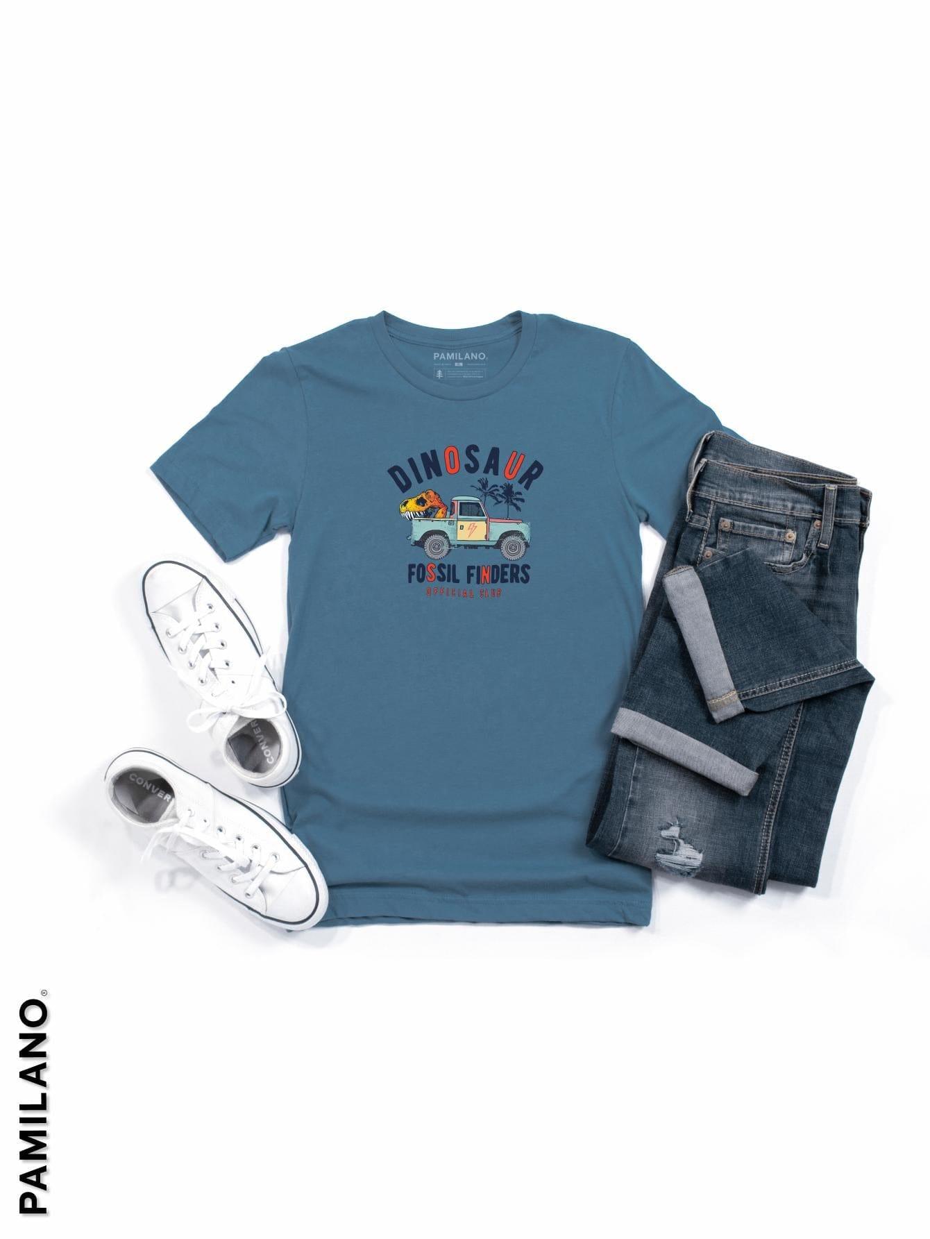 Fossil Finders graphic round neck tee for kids Art# 200K-294 - PAMILANO